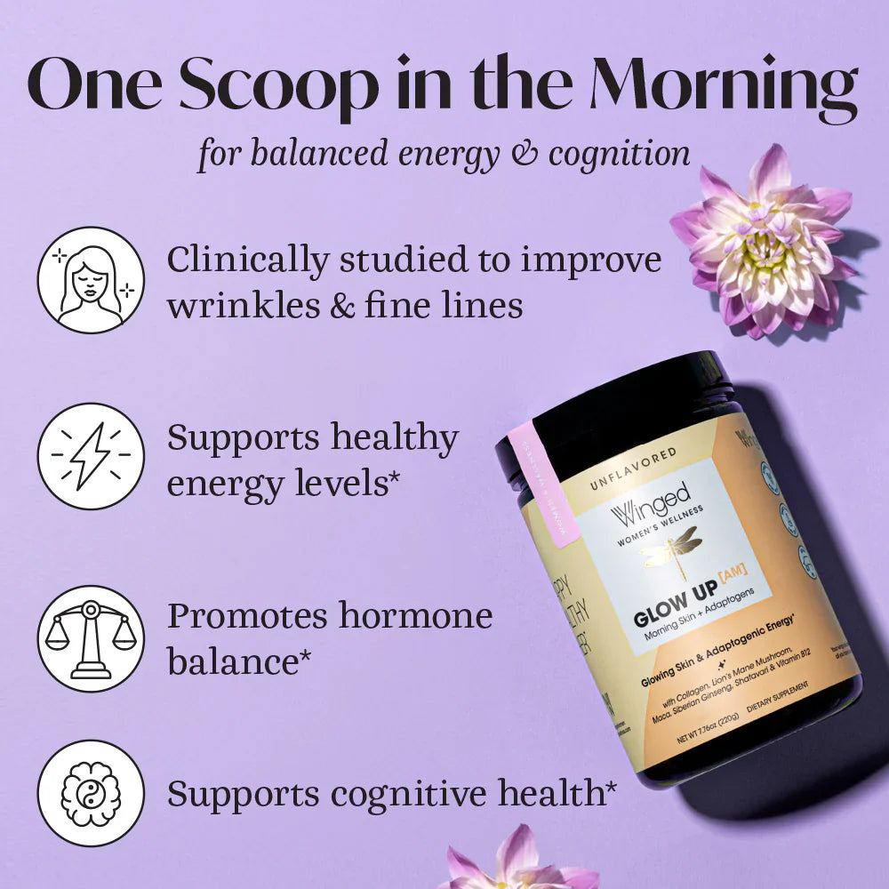 Glow Up AM Collagen Powder