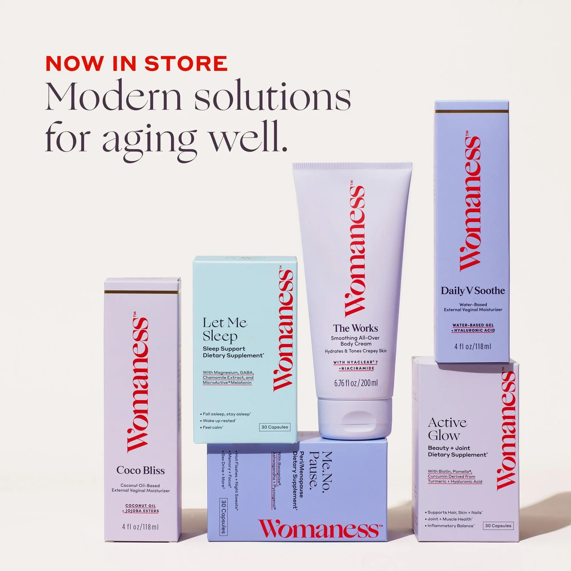 Womaness Active Glow Hair Skin and Nails Vitamins - Biotin, Longvida Curcumin & Hyaluronic Acid Supplements for Joint Health, Dry Skin & Thinning Hair (30 Capsules)